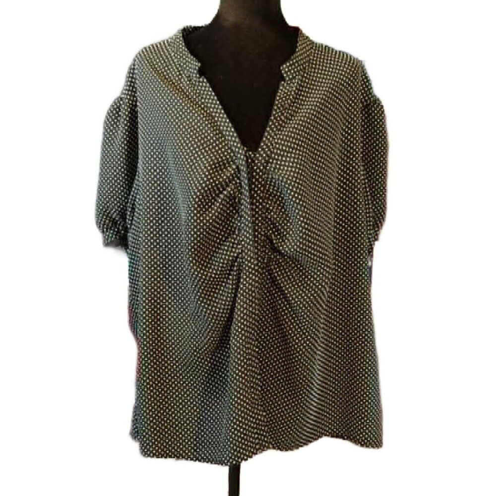 CATO Polka Dot SS Blouse